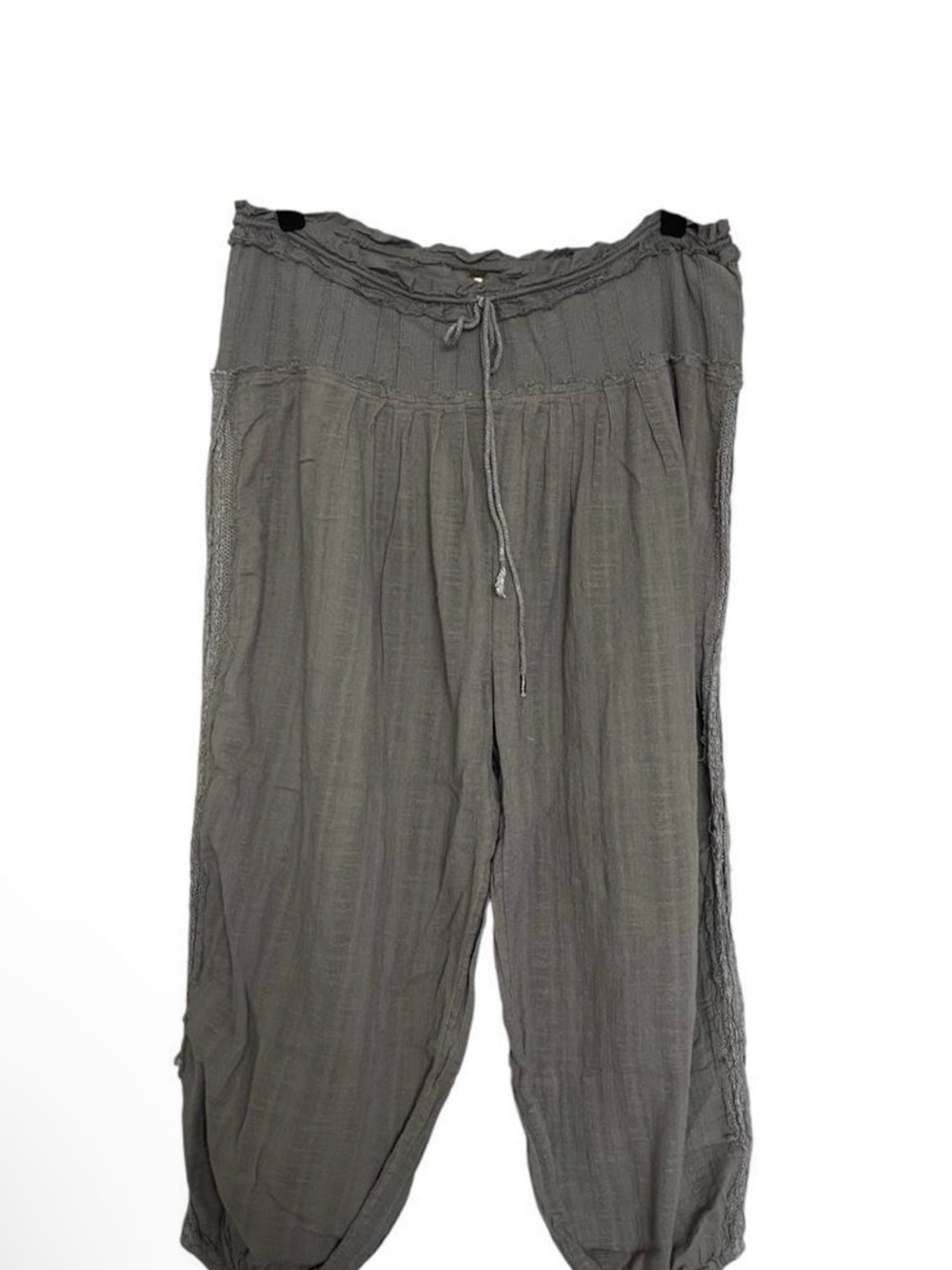 Free People Grey Drawstring Jogger Pants